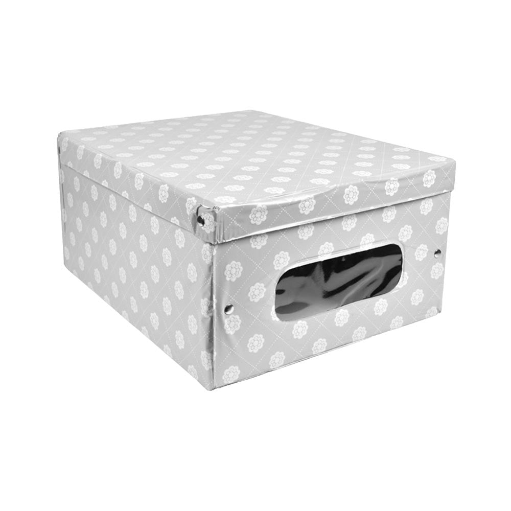 SET 6 MAURY'S SCATOLA PORTABIANCHERIA CROME IN PVC 50 X 39 X H24 CM ASSORTITA