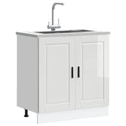 Mobile base lavello Porto Bianco Lucido 80x46x81,5cm Truciolato 853929
