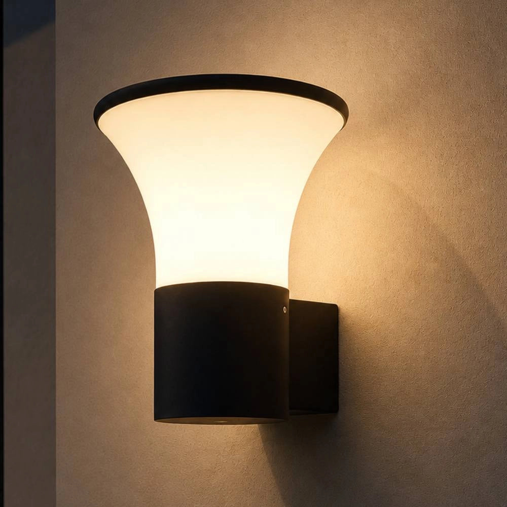 Applique da esterno belen in alluminio grafite e27 ip44