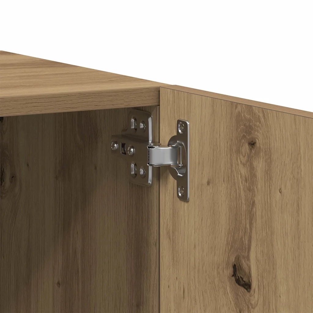 Mobile Porta TV Rovere Artigianale 100x35x40 cm in Truciolato