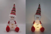 Pupazzo Bambola Natalizia Decorativa Babbo natale con luce