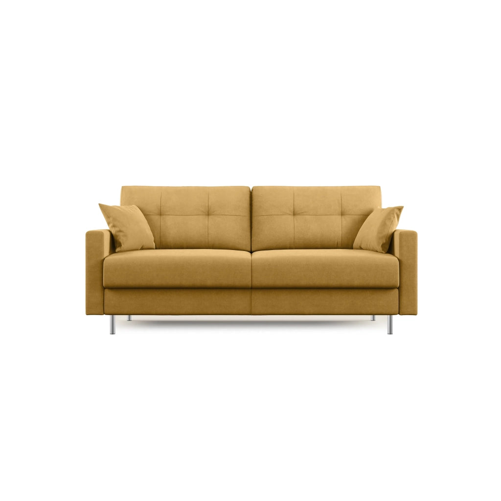 Megan Divano letto matrimoniale in microfibra smacchiabile T11 208 cm (mat. 160x197) giallo