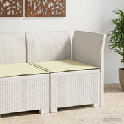 Divano da esterno-Divano da Giardino a 1 Posto con Cuscino Aspetto Rattan PP 134947
