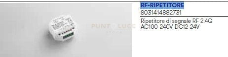 RIPETITORE DI SEGNALE RF 24G AC100-240V DC12-24V 5,2X5,2X2,6CM
