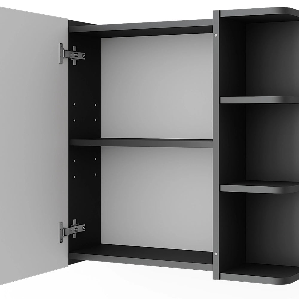 Vicco Armadietto a specchio per il bagno Antracite 62 x 64 cm