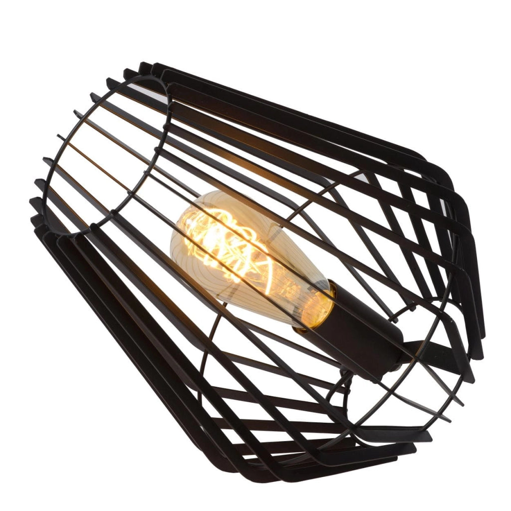 Lucide REDA lampada da tavolo E27 40W nera 78598/01/30