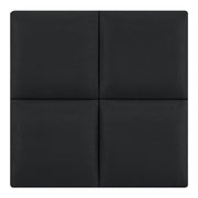 Set di 4 cuscini da parete in tessuto 30 x 30 cm nero 03_0010644