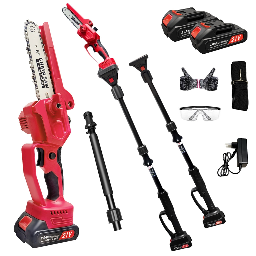 SEGA POTATURA TELESCOPICA 141-240 cm Rosso/Nero in ABS e Acciaio