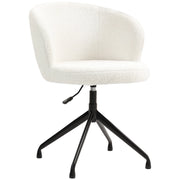 Sedia da Ufficio Ergonomica ¨C Xylo ¨C Tessuto Bouclette Bianco, Seduta Girevole Regolabile 120kg