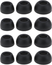Orecchini in silicone - compatibili con Liberty 4 NC Soundcore - neri - misura L M S - ideali per il comfort e l'adattamento - 6 paia di orecchini
