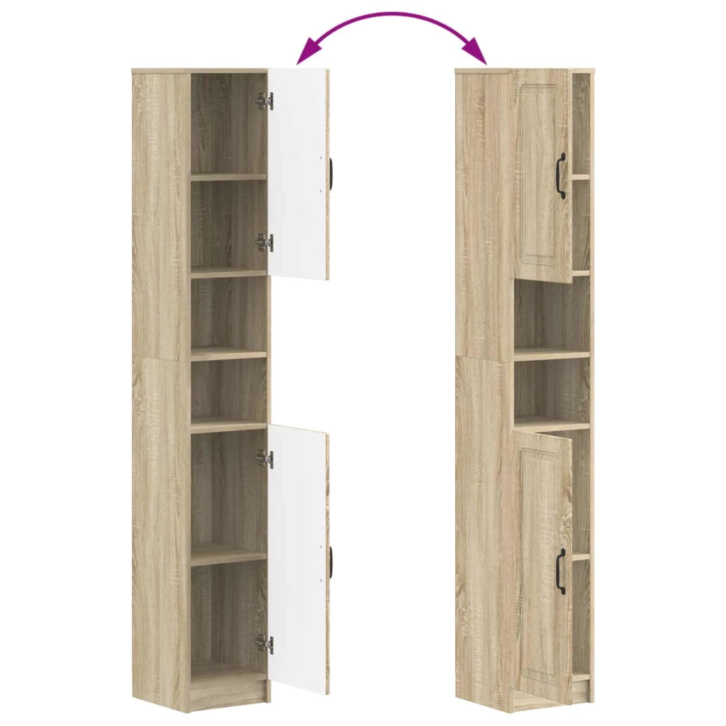 Armadio da Bagno con Ripiano Aperto UTRECHT Rovere Sonoma 897697