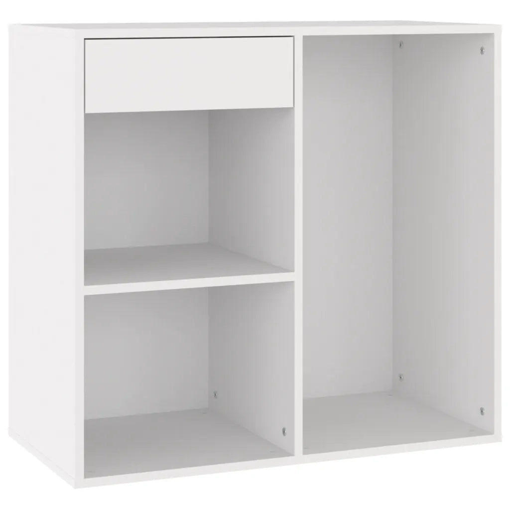 Armadietto per Cosmetici Bianco 80x40x75cm in Legno Multistrato cod mxl 50121