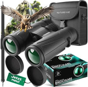 Binocolo 10x42 - Ottica HD per Osservazione degli Uccelli, Viaggi e Attività all'Aperto - Idrorepellente, Resistente ai Colpi e Compatibile con Occhiali da Sole