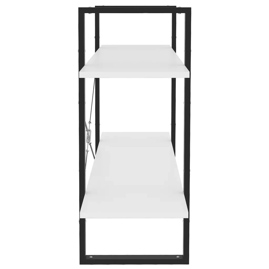 Libreria a 2 Ripiani Bianca 100x30x70 cm in Truciolato cod mxl 5545