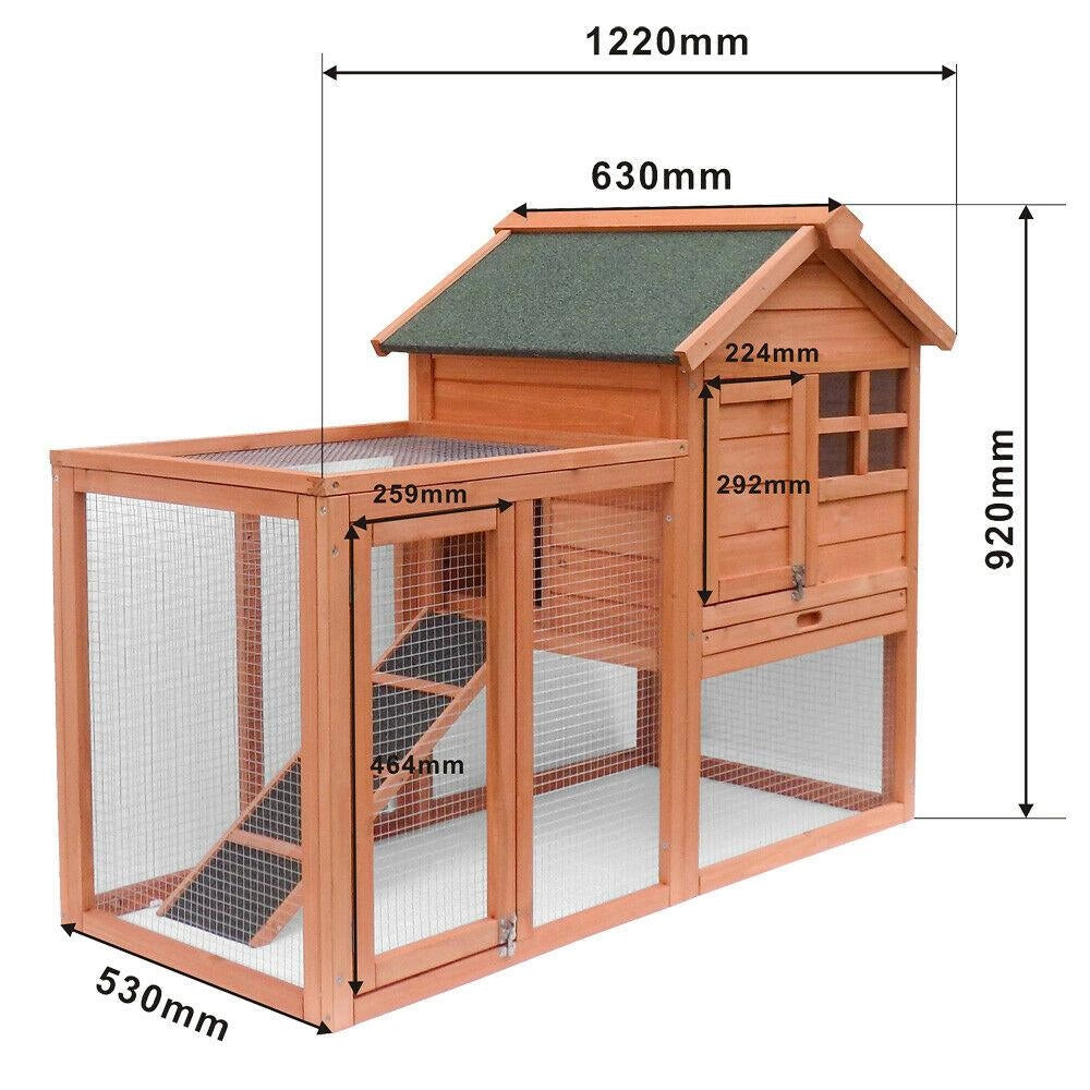 Gabbia/cabina in legno per conigli roditori polli o altri piccoli animali 870 x 465 x 1600 mm 16_0002236