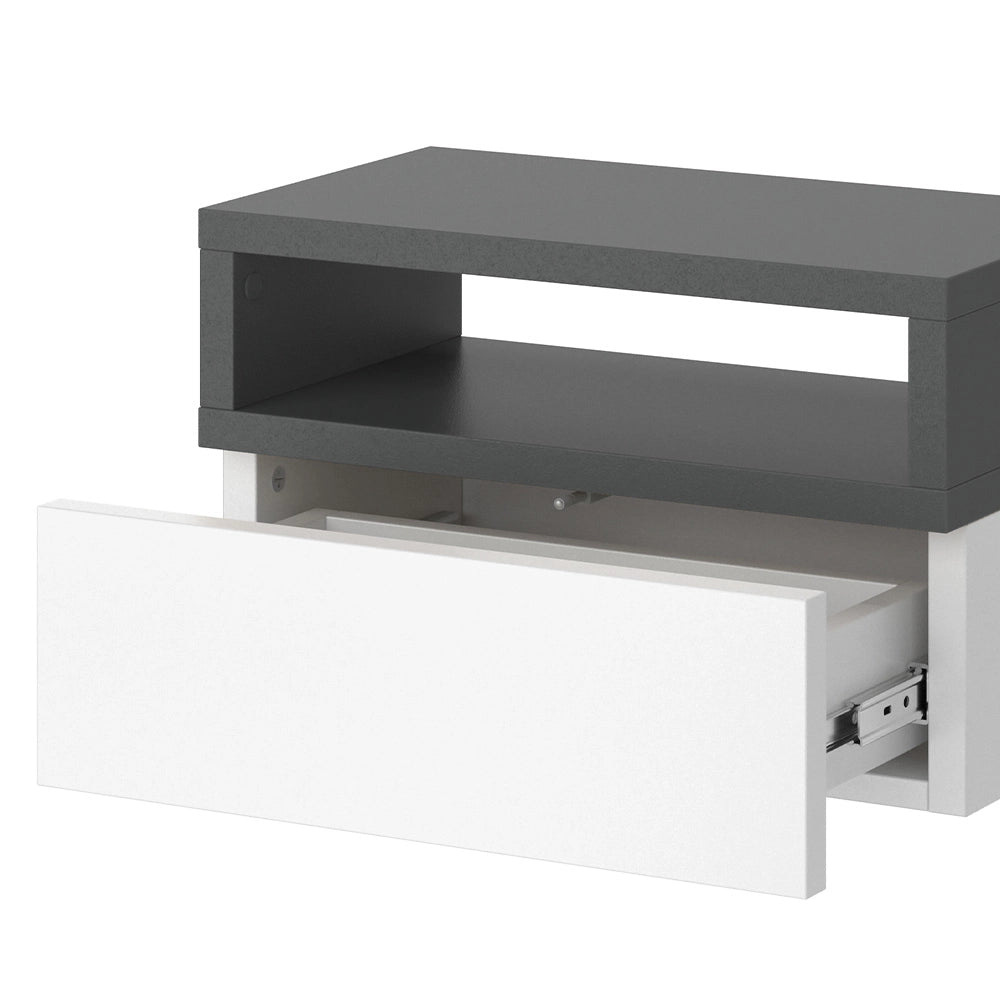 Vicco Comodino camera da letto Antracite 45 x 28 cm Set di 2