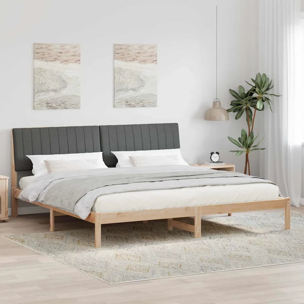 Struttura del letto Marrone 200 x 200 cm Pino massello 3394399