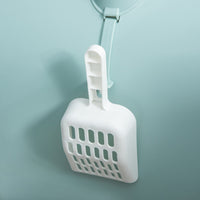 Lettiera per Gatti 43x44x47 cm con Paletta e Vassorio in Polipropilene Verde