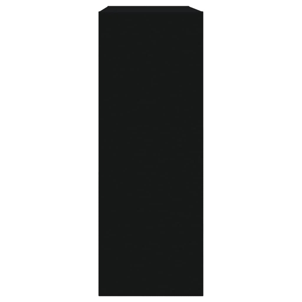 Scarpiera mobiletto portascarpe mobile per ingresso/corridoio/soggiorno 60 x 21 x 57 cm legno ingegnerizzato nero 02_0021990