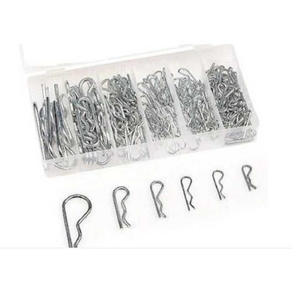 Trade Shop - Set Di Coppiglie Perni Fermi Di Sicurezza Varie Misure 150 Pezzi In Box -