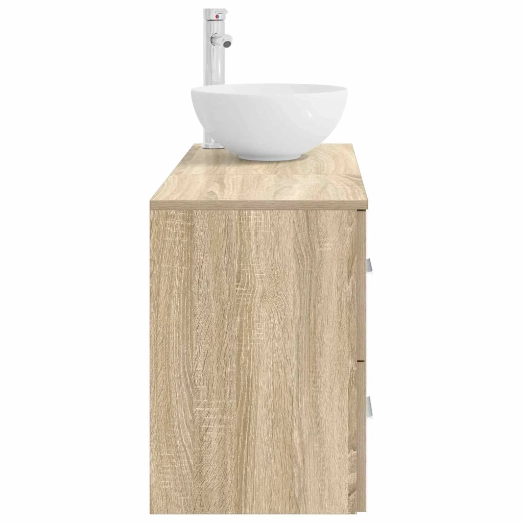 Set di mobili per il bagno 2 pcs Rovere Sonoma 3403946