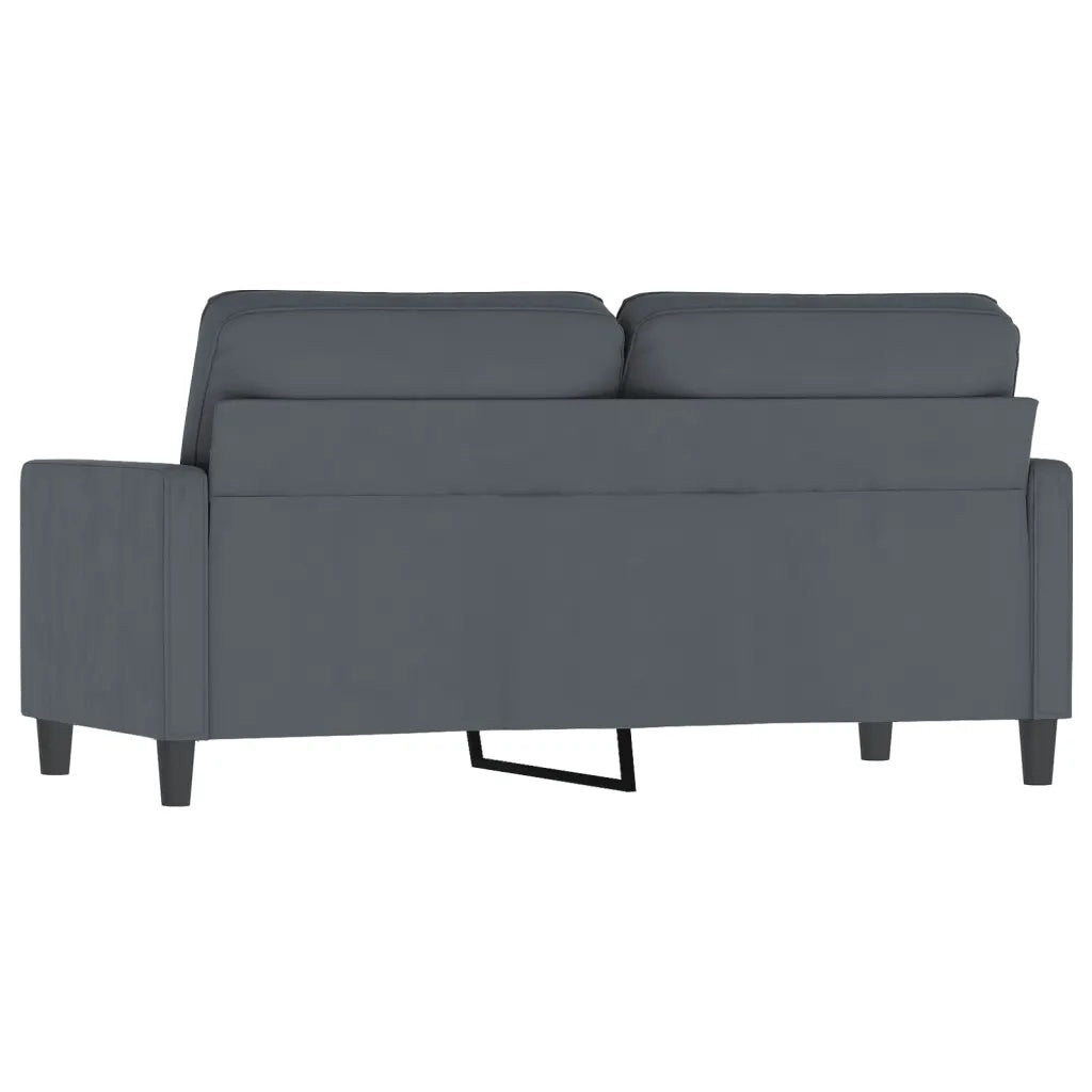 Divano a 2 Posti-Sofa 2 Posti grigio scuro140 cm in Velluto 264275
