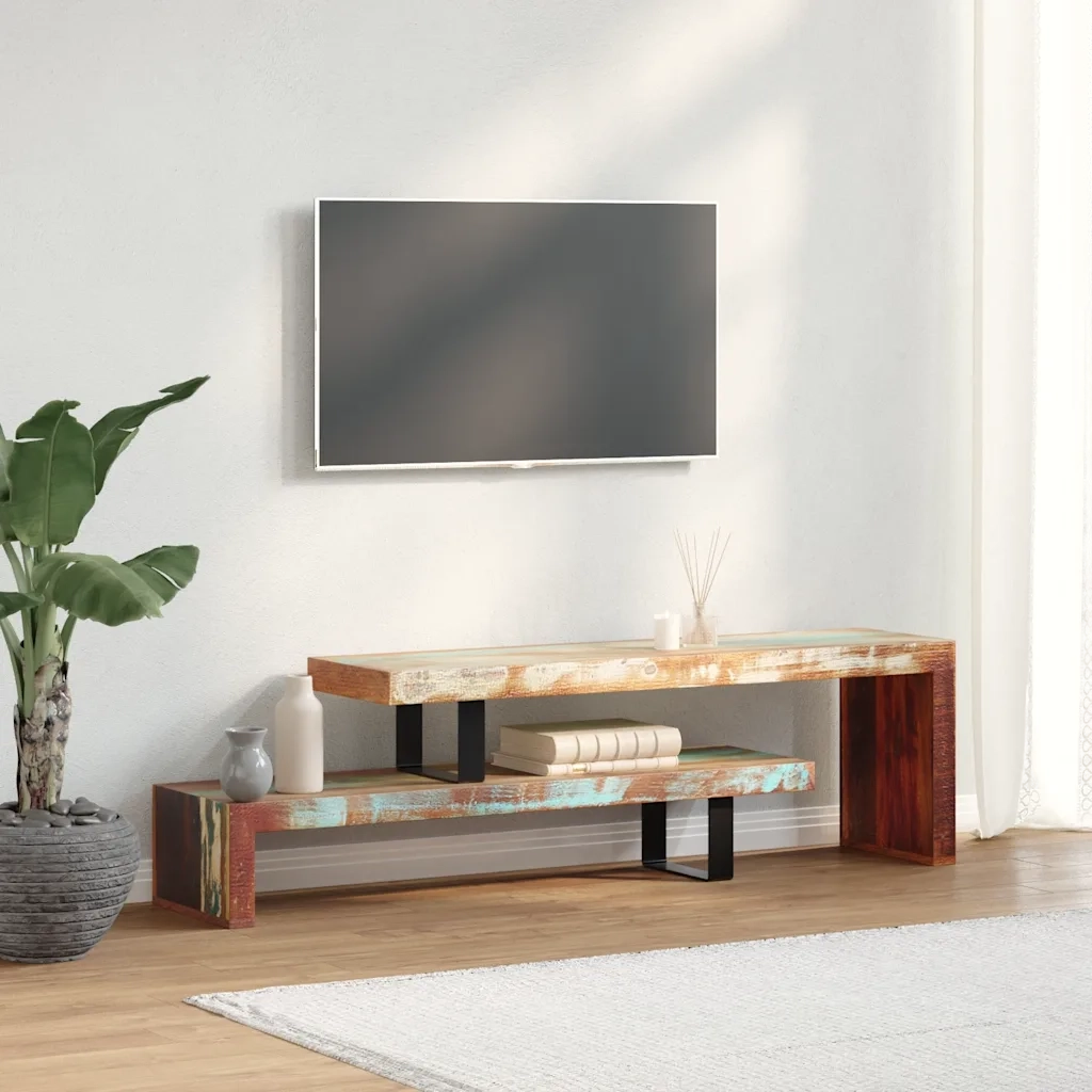 Mobile Porta TV in Legno Massello di Recupero 244582