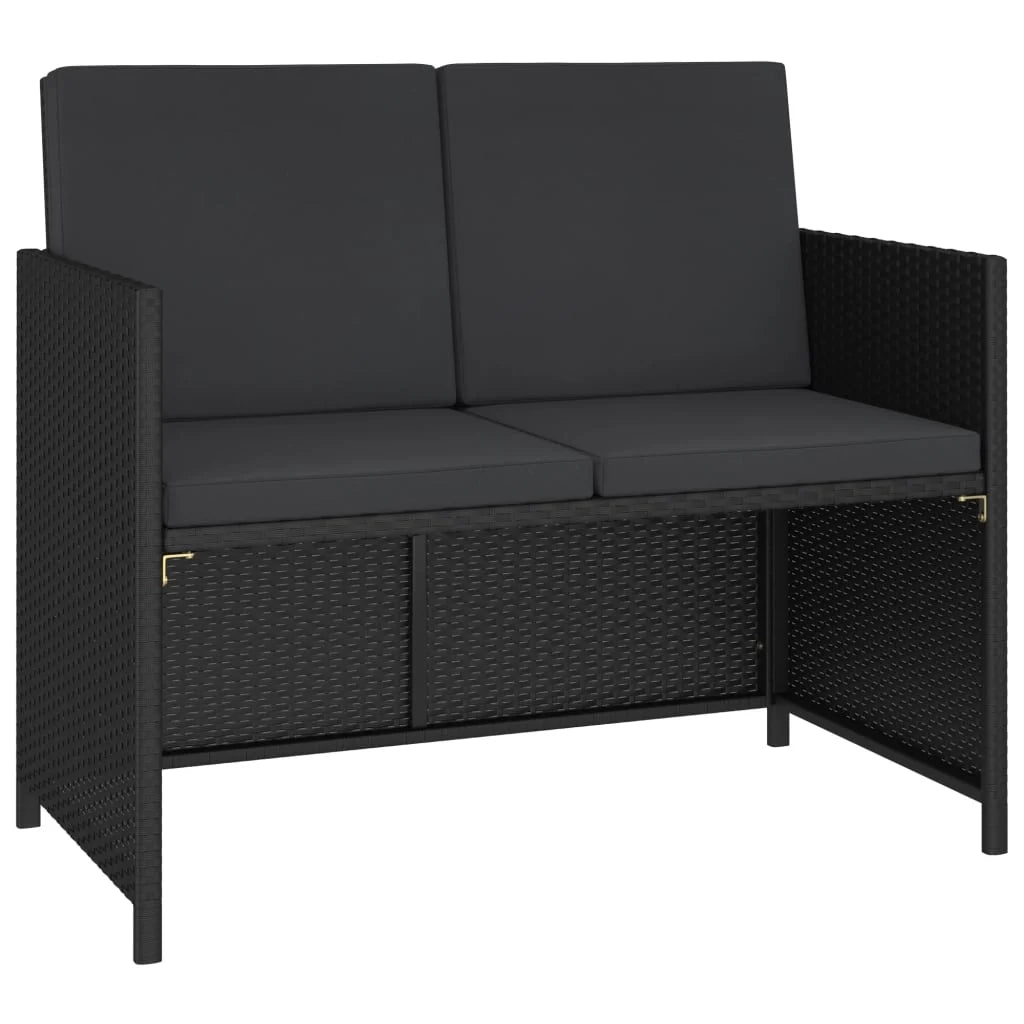 Set da pranzo da giardino a 6 pezzi con cuscini in polyrattan nero 02_0014802