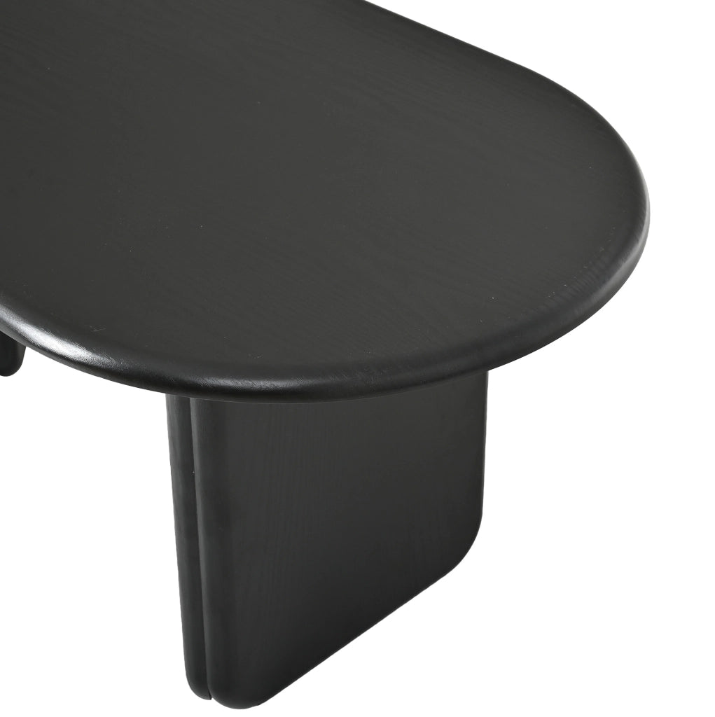 TAVOLO da Caffè Ovale 99x50x40 cm MDF Nero