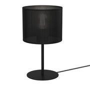 Lampada da tavolo loft nera rete Ø18 E27 15W Luminex