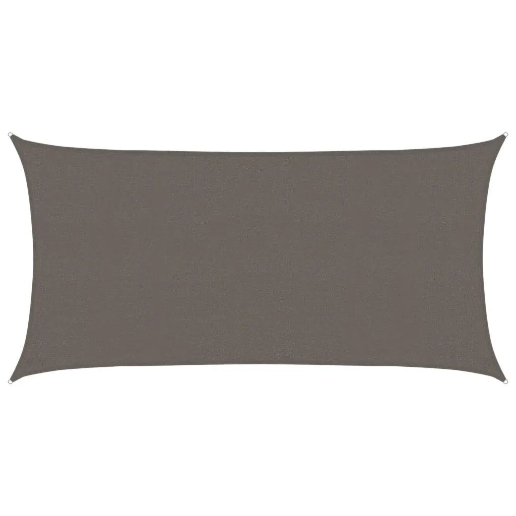 Vela Parasole | Telo Ombra | Vela da ombra 160 g/m2 Antracite 2,5x5 m in HDPE