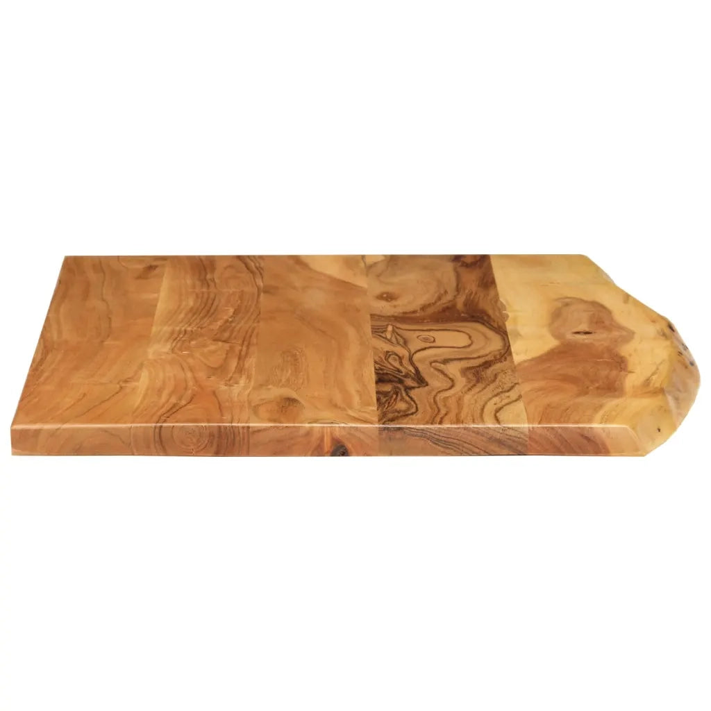 Piano per Vanità Bagno in Massello di Acacia 80x52x2,5 cm 286319