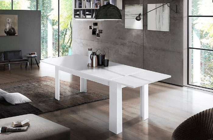 Tavolo Allungabile 160/210x90x75 cm Jesi Bianco Lucido