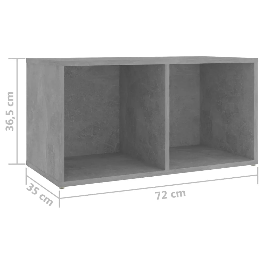 Mobili TV 4 pz Grigio Cemento 72x35x36,5 cm in Truciolato  cod mxl 61577