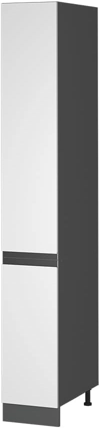 Frontale cucina R-Line, Bianco, 29.6 x 196.2 cm frontale del mobile per mobile alto estraibile, adatto per armadi da cucina R-Line per un montaggio semplice