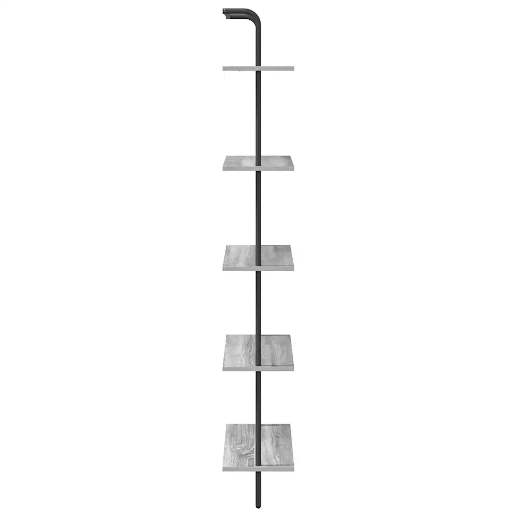 Libreria Grigio Sonoma 60 x 24 x 168 cm Legno multistrato