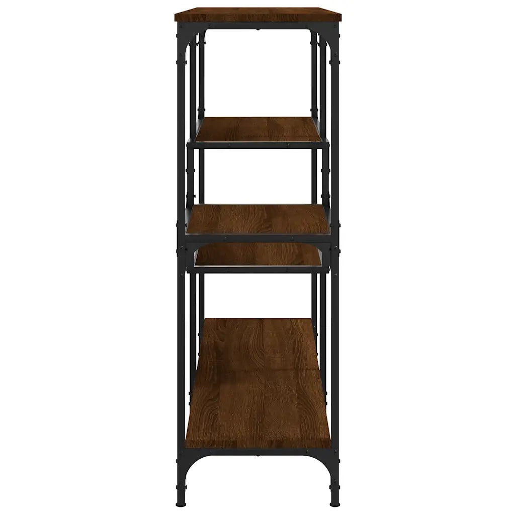 Tavolino Consolle | Tavolo d'Ingresso Rovere Marrone 103x32x95 cm Legno Multistrato
