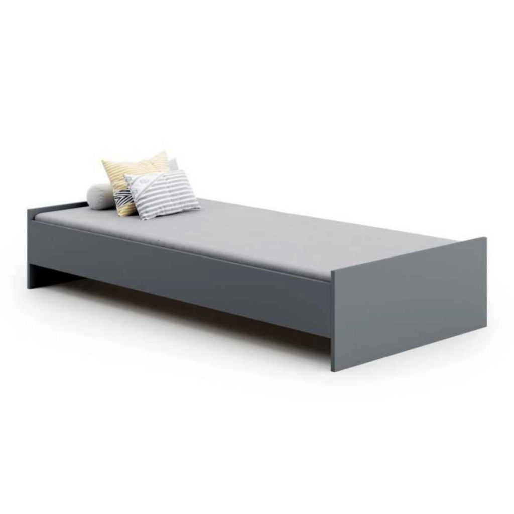 Letto singolo KARO 190x90 grigio per ragazzi