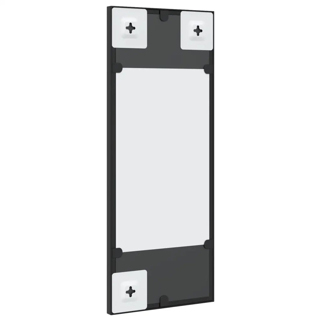 Specchio da Parete | Specchio decorativo Nero 20x50 cm Rettangolare in Ferro