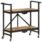 Carrello da Cucina 87x36x81 cm in Legno Massello di Mango 321710