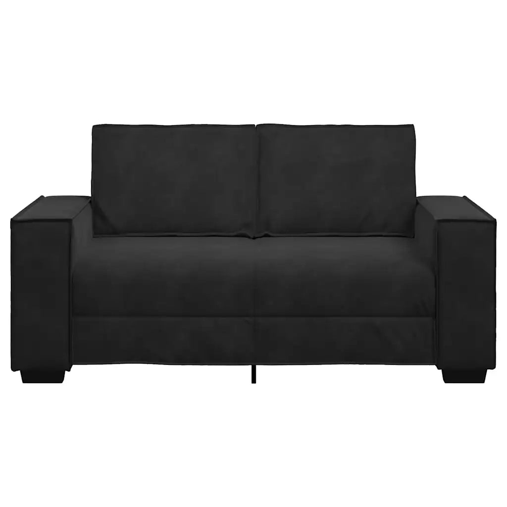 Divano a 2 Posti Nero 160x78x84 cm in Velluto 4105015