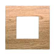 Placca Plastica Serie Venus 2P Colore Legno Scuro Compatibile Con Vimar Arke