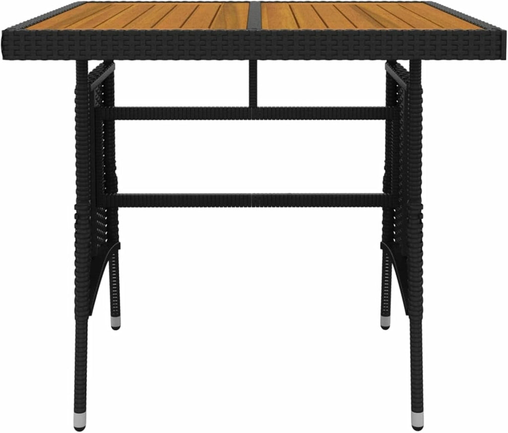 Set da pranzo da giardino 3 pezzi, tavolo e sedie terrazza, set tavolo e sedie da giardino, mobili da giardino, set di mobili da giardino, rattan sintetico nero