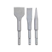 KWB 247185 Set 3 Scalpelli SDS-Plus 140 mm 1 Scalpello a Punta 2 Scalpelli Piatti 20 mm 40 mm Acciaio CR 45-48 HRC