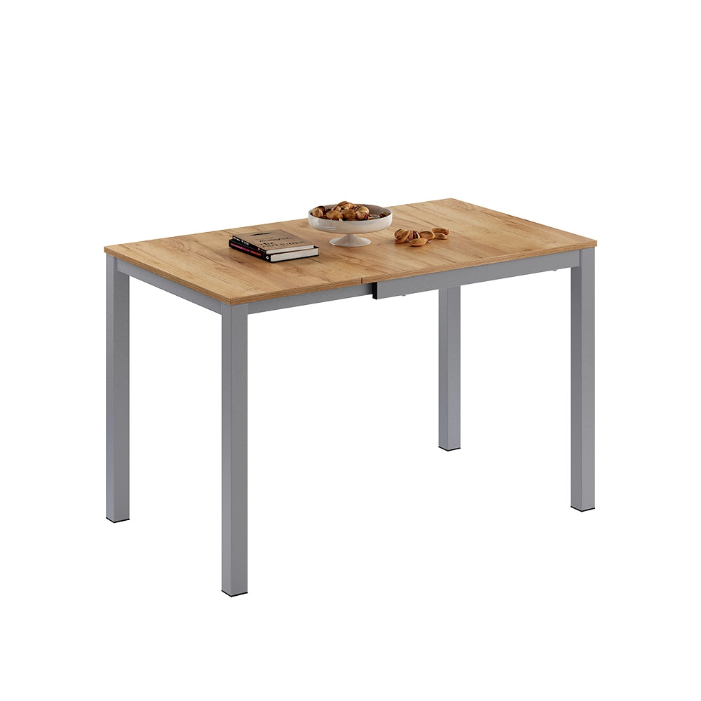 Vicco Tavolo da pranzo Quercia/grigio 120 x 70 cm Estensibile