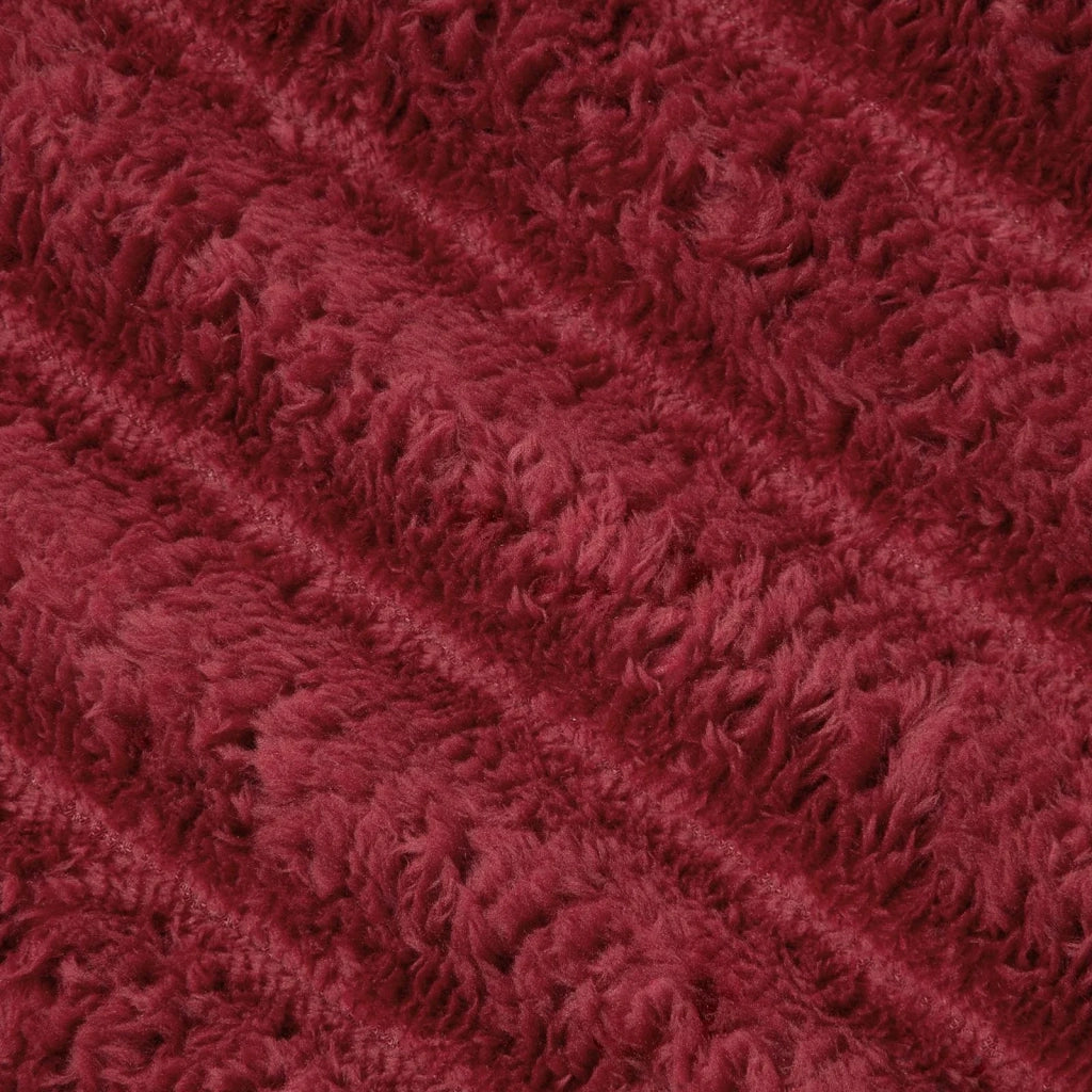 Coperta Rosso Bordeaux 270 x 240 cm Panno 42016852