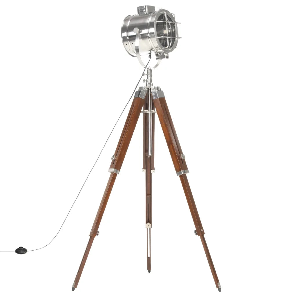 Lampada da Terra a Treppiede Legno Massello di Mango 165 cm CFW9691452