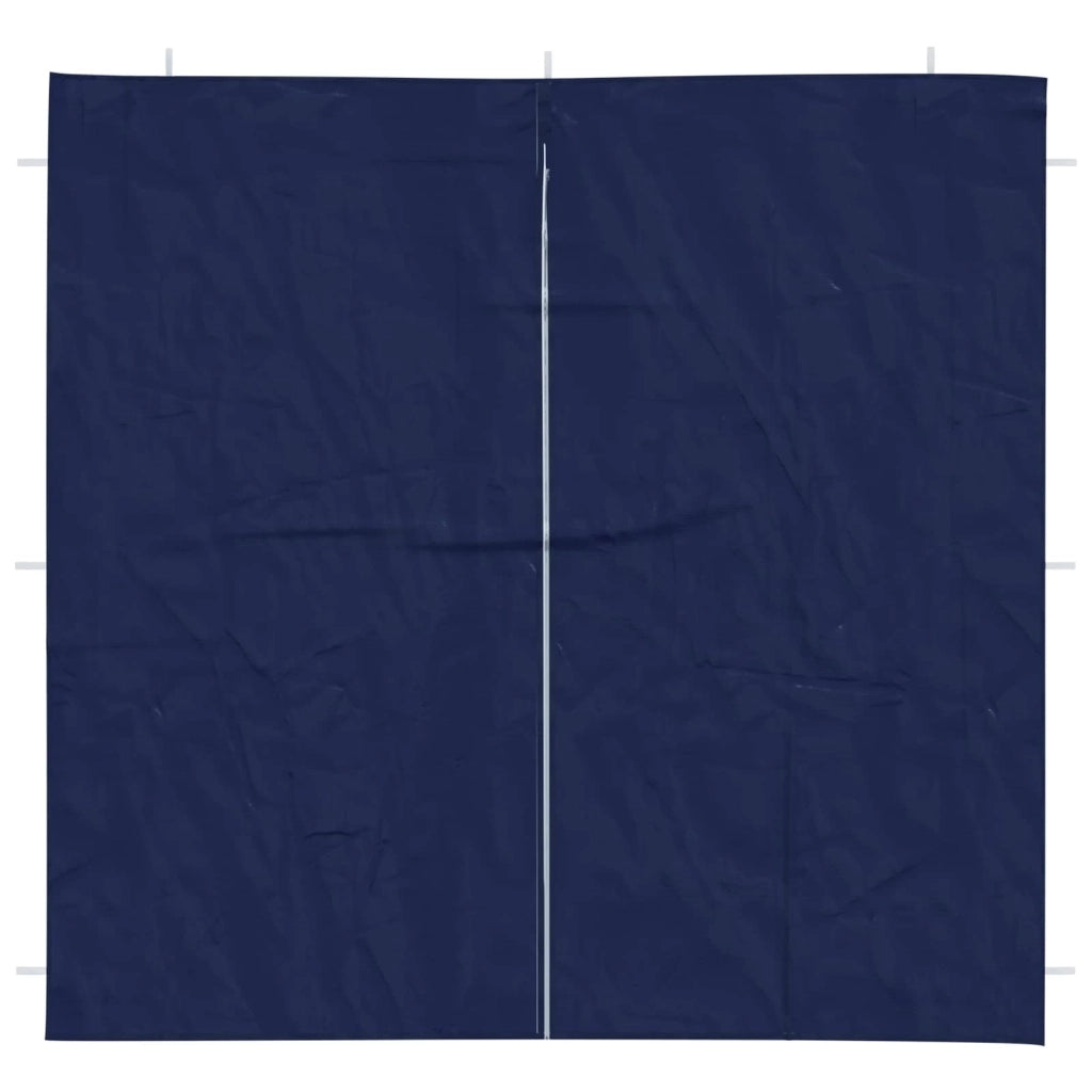 Parete per tenda da festa 2 pz Blu 200 x 195 cm PE e Acciaio CFW7240085