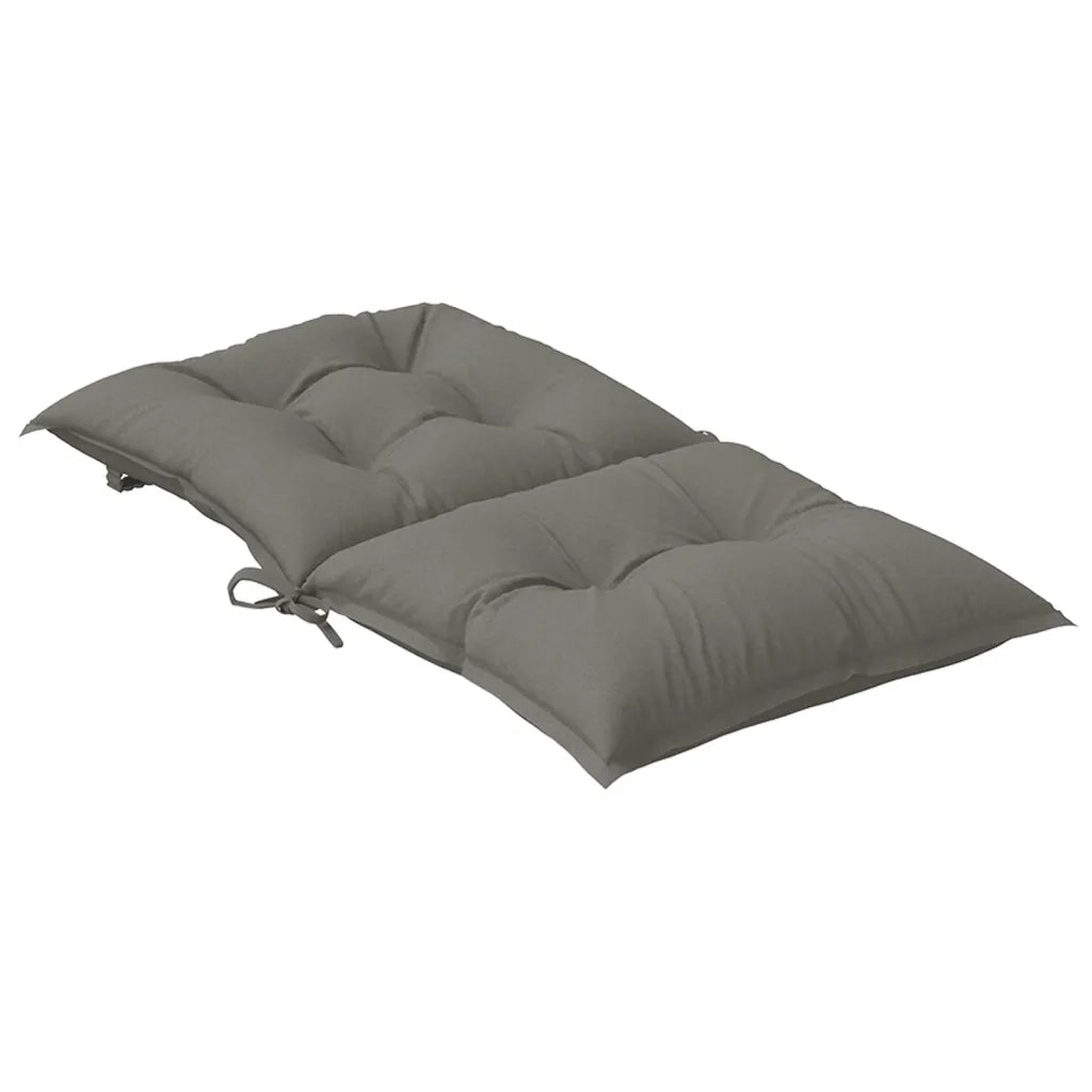 Cuscini Sedia Schiena Bassa 6 pz Grigio Mélange 100x50x7 cm 4002384