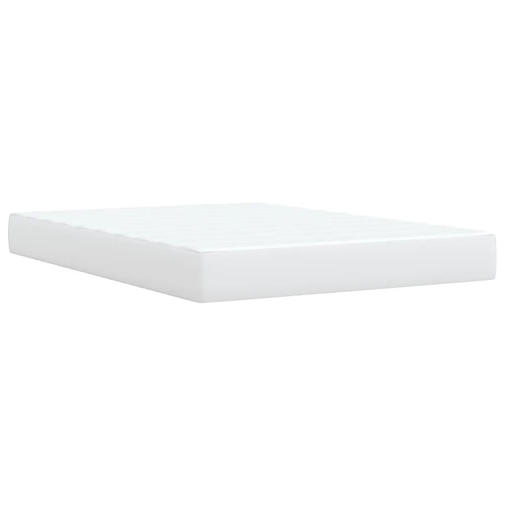 Giroletto a Molle con Materasso Bianco 160x200 cm in Similpelle 3288429